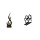 thumbnail image 1 of Estatua Abstracta De Fuego, Adorno De Escritorio, Recuerdo Artesanal, Figura De Llama De Resina, Escultura De Arte Moderno Para Vitrina, Sala De Estar, Interior. Soporte De Servilletas De, 1 of 8