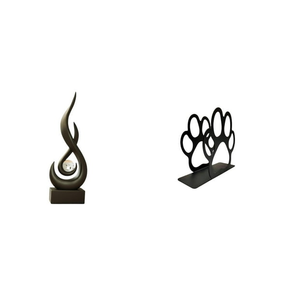 Estatua Abstracta De Fuego, Adorno De Escritorio, Recuerdo Artesanal, Figura De Llama De Resina, Escultura De Arte Moderno Para Vitrina, Sala De Estar, Interior. Soporte De Servilletas De
