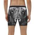 thumbnail image 2 of Men's Boxer Briefs, Geometric Bull Design Soft and Breathable Mens Underwear Boxer Briefs With Widen Waist, 2 of 5