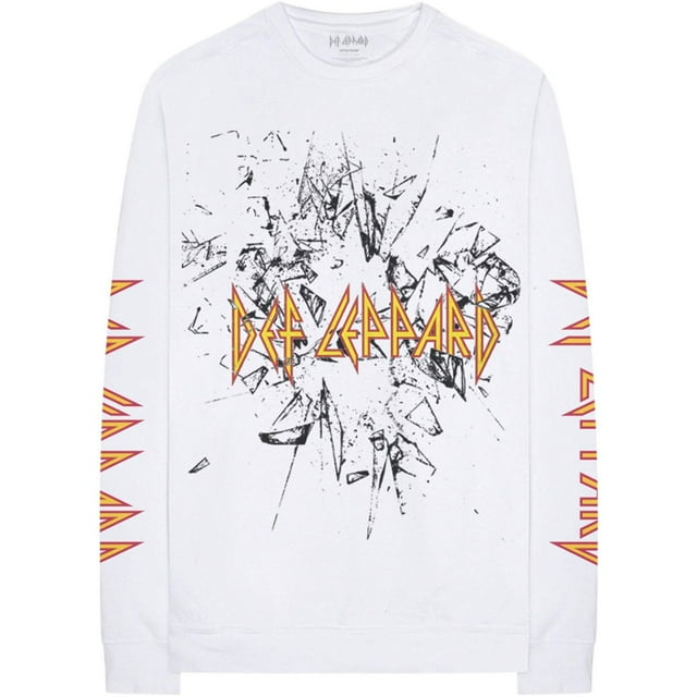 Def Leppard Adult Shatter Cotton Long-Sleeved T-Shirt