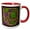 Red/White, variant on 3drose, Arts and Crafts Style Grapes and Vine, 15oz Mug