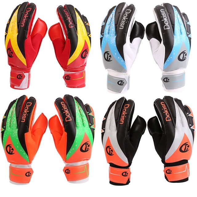 Guantes de portero de fútbol engrosados Guantes de portero Longmen para adultos y niños con protector de dedos Protector de juego de entrenamiento de fútbol