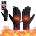 thumbnail image 1 of Xihbxyly Guantes de Ciclismo para Hombre, Impermeables, con Aislamiento Térmico, Dedos Compatibles con Pantalla Táctil, Agarre Antideslizante, para Senderismo, Esquí y Deportes de Invierno, Ajuste Có, 1 of 7