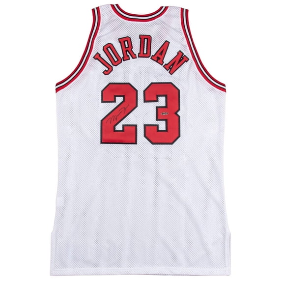Michael Jordan Signed 1995-96 Pro Cut Chicago Bulls Jersey UDA JSA COA