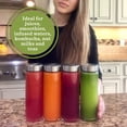 thumbnail image 3 of Botellas de vidrio para zumo All About Juicing, 480 ml, paquete de 4 con tapas, 3 of 9