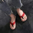 thumbnail image 6 of Fashion Spring And Summer Men Flip Flops Flat Bottom Lightweight Non Wood Grain Casual Style Beach Leather Flip Flops for Men Outdoor Flip Flops for Mens Size 14 Men Flip Flops Size 13, 6 of 9