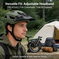 thumbnail image 5 of ITW Buckle Mountain Bike Helmet with Removable Visor for Men and Women, Lightweight for Commuting and Off Road Cycling, 5 of 9