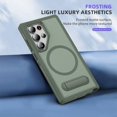 thumbnail image 5 of Decase Magnetic case for Samsung Galaxy S25 Ultra Case,Built-in Kickstand,Compatible with Mag-Safe, Dual-Layer Protection Military Grade Protective Phone Case for Samsung Galaxy S25 Ultra,Green, 5 of 9