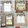 thumbnail image 6 of Tie Up Valance for Windows Yellow Grey Geometric Curtains Valances Rod Pocket Valance Window Treatments Triangle Modern Art Balloon Curtains for Kitchen Living Room Bedroom Bathroom Decor 42x12 Inch, 6 of 9