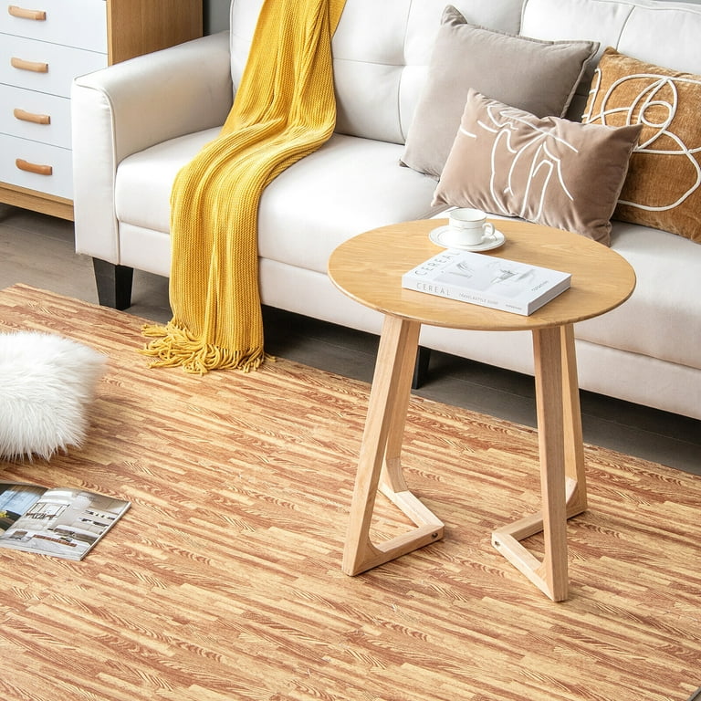 Gymax 12 Pieces EVA Foam Floor Interlocking Tile Mat w/ Natural Wood Grain Gymax 12 Pieces EVA Foam Floor Interlocking Tile Mat w/ Natural Wood Grain