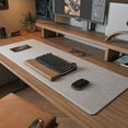 thumbnail image 1 of Alfombrilla para Ratón XXL 90x40cm,Mouse Pad, Alfombrilla de Escritorio,Felt Desk Pad Mat Alfombrilla de ratón Extra Grande,Light Grey, 1 of 23