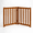 Brown Oak-40"W x 24"H, variant on Brown Oak 80"W x 30"H Freestanding Solid Hardwood Pet Safety Gate