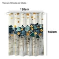 thumbnail image 2 of Fabric Shower Curtain, Waterproof Design and Polyester, Quick-Drying, Shower Curtains for Bathroom, 2 of 5