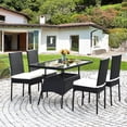thumbnail image 1 of Gymax 5PCS Patio Wicker Dining Set Outdoor Rattan Furniture Set w/ Cushion, 1 of 9