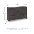 thumbnail image 3 of Signature Design by Ashley Prendonea Dark Gray Dresser, 3 of 7