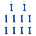 thumbnail image 3 of Paquete de 10 manijas para puerta de cerca eléctrica con pieza de repuesto de resorte, puerta de cerca azul, 3 of 9
