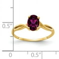 thumbnail image 2 of Primal Gold 14 Karat Yellow Gold 7x5mm Oval Rhodolite Garnet Ring, 2 of 4