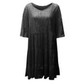 thumbnail image 6 of Sparkly Glitter Dress, Babydoll Dress Short Flowy Tiered Dress for Women Party Club Night, 6 of 8