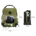Portable Outdoor Camping Shower 5 Gallon/20 Liter Camp Solar