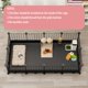 thumbnail image 4 of Alfombrilla impermeable Animal Playpen EAROND para hámsteres, conejos, etc., 4 of 7
