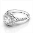 thumbnail image 4 of 2.50 Ct Solitaire Round Natural Moissanite Wedding Beautiful Rings for her Solid 18K White Gold, 4 of 9