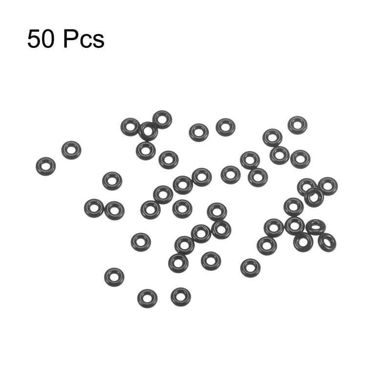 Uxcell 50Pack Seal O-Ring Rubber Watches Gaskets O-Ring Tiny