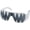 Zig Zag White, variant on Costume Agent Macho Wrestler Man Madness Glasses Halloween Costume Accessory Cosplay Sunglasses