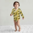 thumbnail image 4 of Xecao Horsemen In Horseraces Print Baby unisex-baby Cotton Long-sleeve Bodysuits-3 Months, 4 of 6