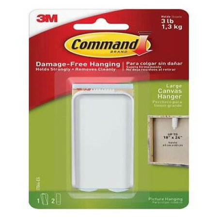 

2pk Command 17044-ES Canvas Picture Hanger Matte Plastic White
