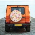 thumbnail image 6 of Goofa Colorful Floral Pattern Universal Tire Cover for Jeep, SUV, Truck, and Trailer – Waterproof, UV-Resistant,Easy to Install, Fits 14"-17" Tires-17 inch, 6 of 6