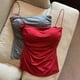 thumbnail image 2 of Top corto Sexy para mujer, Camisetas Básicas de algodón, chaleco sin mangas para mujer, sujetador acolchado, camisola, Tops recortados rojos para mujer 2024, 2 of 5