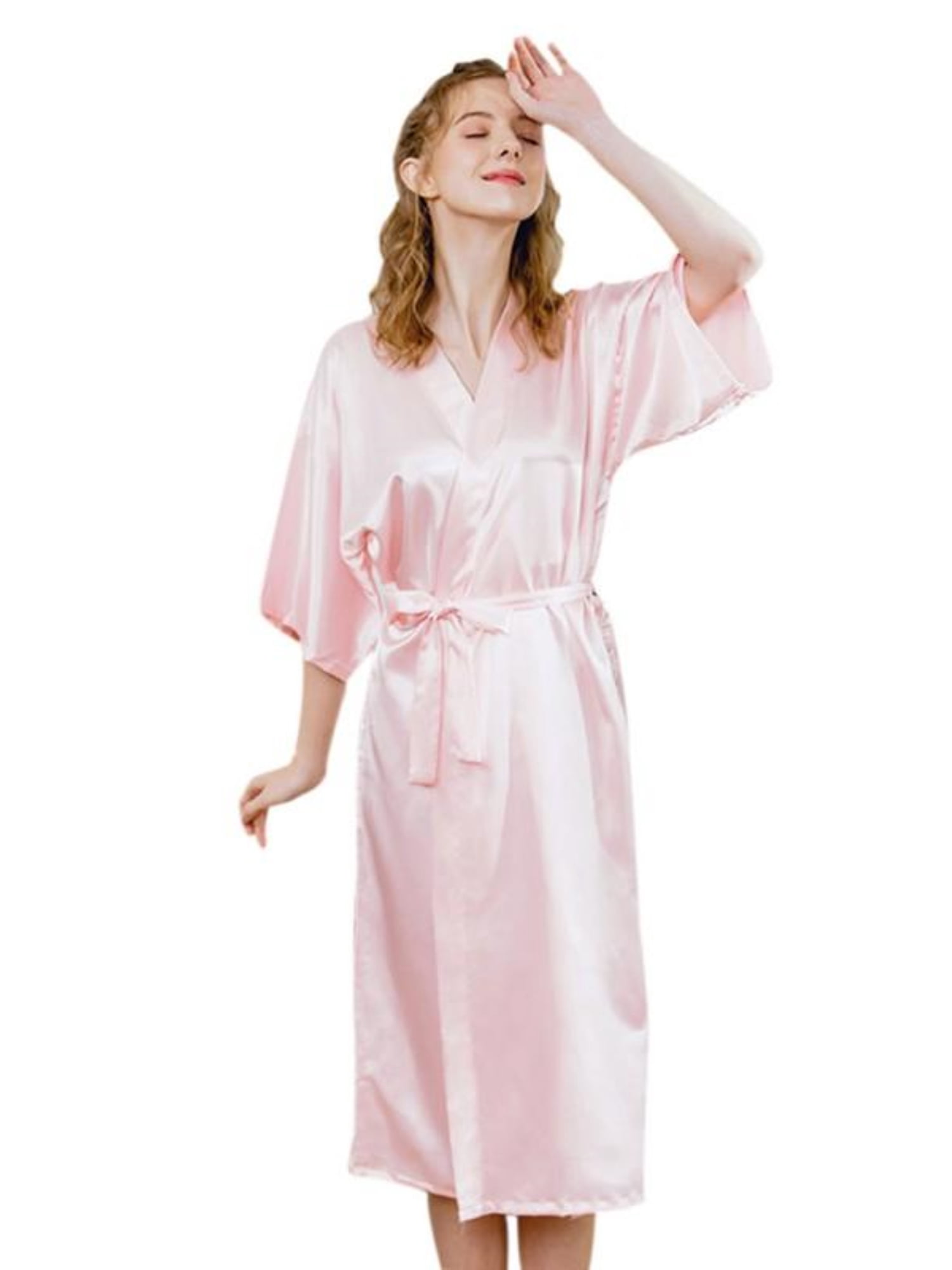 Solid Kimono Sleepwear Bride 