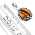 thumbnail image 2 of Natural Tiger Eye Women Jewelry 925 Sterling Silver Pendant, 2 of 4