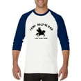 thumbnail image 1 of MmF - Mens Raglan Sleeve Baseball T-Shirts, up to Size 3XL - Camp Half Blood Demigods, 1 of 4