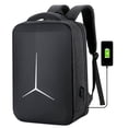 thumbnail image 1 of Mochila de negocios de tela Oxford de cuero con estereotipos urbanos simples para jóvenes, deportes y ordenador, 1 of 4