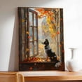 thumbnail image 4 of Dog Sitting Window Poster Art, Border Collie Colorful Dog Decor Wall Art Painting for Children's room Bedroom Living room Decor Ready to Hang, 4 of 5