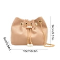 thumbnail image 3 of EGNMCR A Crossbody Bag Shoulder Bag Bucket Shaped Women's Shoulder Bag Chain Flannelette Material Crossbody Bag Multi Functional Commuting Handbag Polyester shoulder b ag, 3 of 6