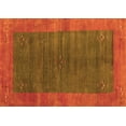 thumbnail image 1 of Ahgly Company Indoor Rectangle Abstract Orange Contemporary Area Rugs, 5' x 7', 1 of 1