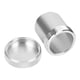 thumbnail image 3 of Tapa de tanque de agua y combustible de aleación de aluminio, tapa de cuello de llenado soldada, diámetro interior de 1,5 pulgadas, piezas modificadas para coche, color plateado, 3 of 12