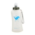 thumbnail image 3 of Botella de agua plegable, reutilizable, ligera, de 750 ml, para deportes. Blanco, 3 of 9
