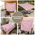 thumbnail image 6 of White Pink Daisy Large Tapestry for Bedroom Wall Hanging Tapestry, Spring Summer Floral Farmhouse Ceiling Backdrop Tapestries Poster Blanket Wall Decor for Teens Room Living Room Dorm 85" x 90", 6 of 8