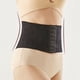 thumbnail image 3 of Cinturón abdominal posparto de malla de encaje para mujer, cinturón de reparación, cinturón ajustado de entrenamiento de cintura corta para tronco (negro), L, 3 of 5