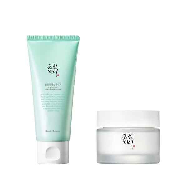 1 Pack of Beauty of Joseon Green Plum Refreshing Cleanser Gel with Dynasty Cream Hydrating Face Moisturizer for Dry_1