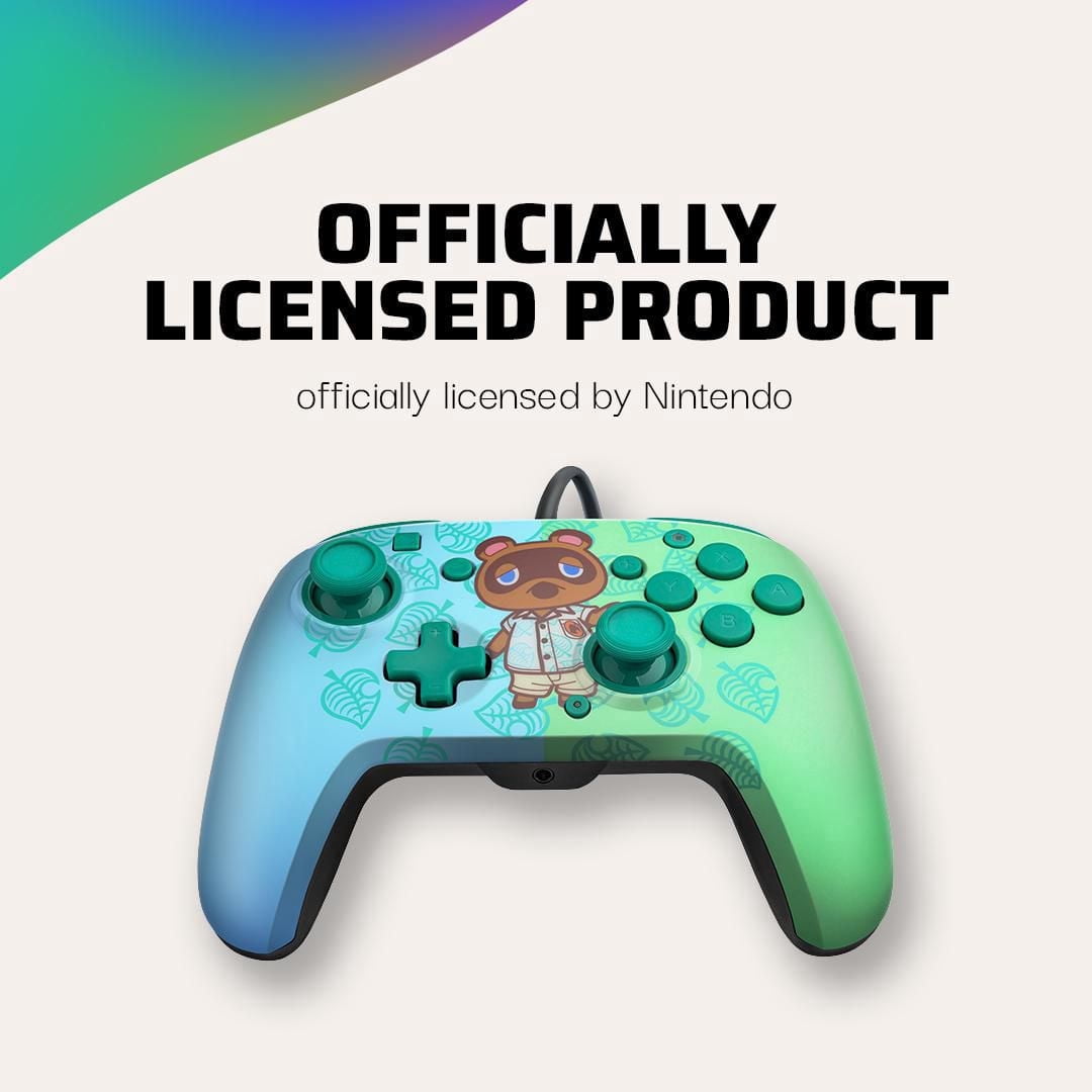 Faceoff Deluxe+ Audio Wired Controller: Animal Crossing Tom Nook