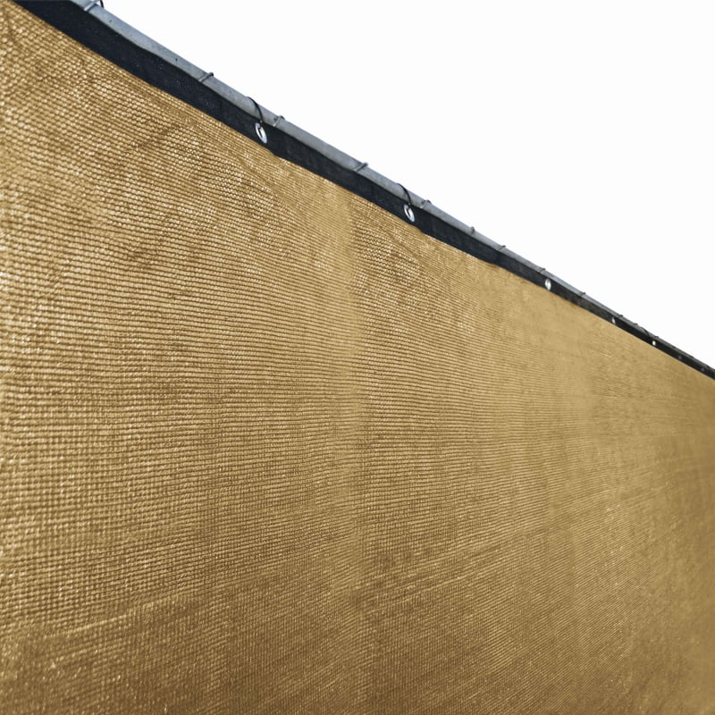 Aleko Privacy Mesh Fabric Screen Fence with Grommets 6 x 150 Feet Beige by ALEKO