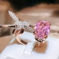 thumbnail image 6 of Copper Ring With Hummingbird Design Elegant Fashion Jewelry For Women Electroplated Copper Ring Gifting For Her, 6 of 6