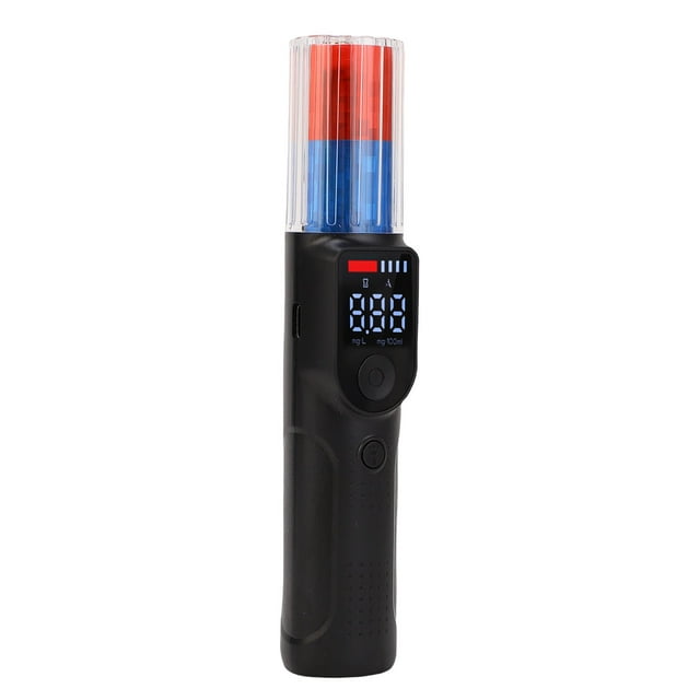 Drunk Driving Tester, Countless Portable LED Light Accurate Measurement Alcohol Tester Voice Prompt Rechargeable for Party Gathering