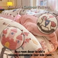 thumbnail image 2 of MorroMorn Pink Duvet Cover Queen, Castle Kids Bedding Sets, Fluffy Comforter Covers Set, Down Alternative Blanket Ultra Soft Kawaii Cute for Girls Teen Women Full Double Size, 2 of 6