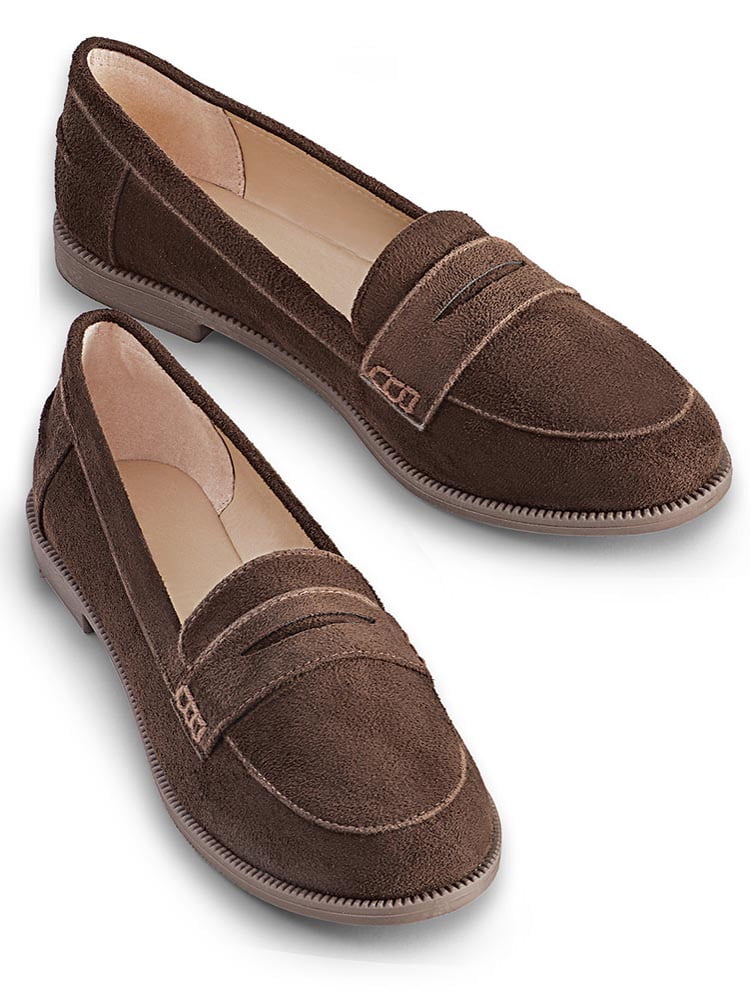 womens classic penny loafers wide width