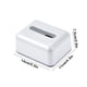 thumbnail image 3 of Tissue box, facial paper organizer, tissue cover box for kitchen bathroom vanity countertops bedroom dressers tables gift, foldable 2-tier design, metal frame, for office use,topliu, 3 of 9